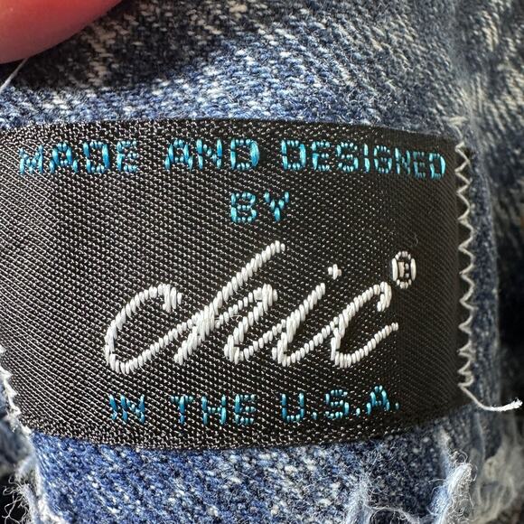 Vintage Chic women’s jeans sz 5 acid washed high waisted mom pleats Rav Retro - Picture 5 of 9